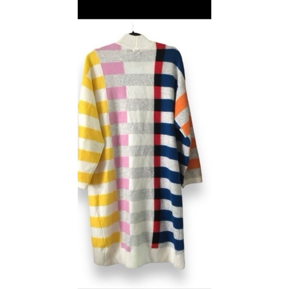 Lego X Target Colorful Lego Block Stripe Long Cardigan Wool Blend size medium - Picture 8 of 8